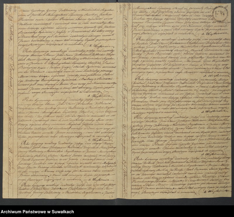 image.from.unit.number "Akta Zeyscia Urzędnika Stanu Cywilnego Gminy Kaletnickiey, od dnia 1-go Stycznia 1825 r. do dni ostatnich Grudnia tegoż Roku."