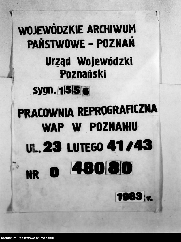 Obraz 1 z jednostki "/Kartoteka zakładów opiekuńczych/"