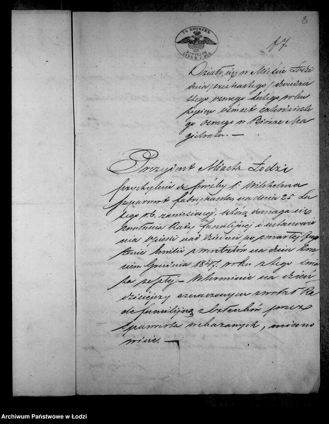 Obraz 12 z jednostki "Akta tyczące się ustanowienia opieki nad nieletnimi dziećmi po Emilii z Wangerów Sparwart"