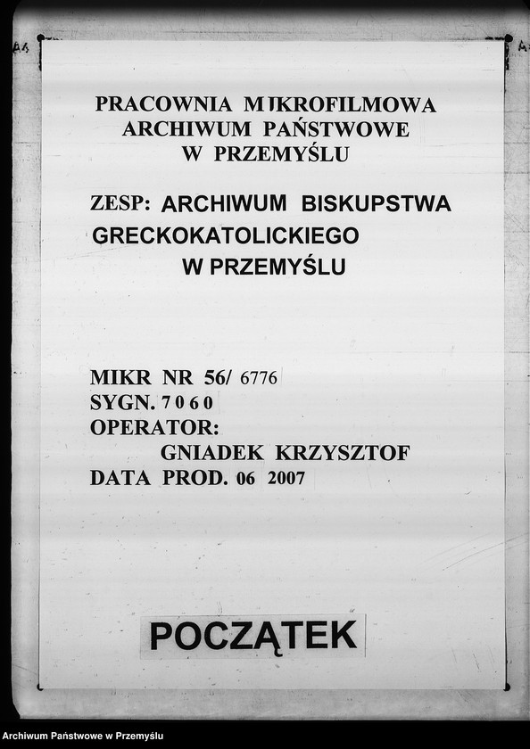 image.from.unit.number "[Kopie ksiąg metrykalnych parafii Tuczapy z filią Zbadyn (dekanat Jaworów)]"