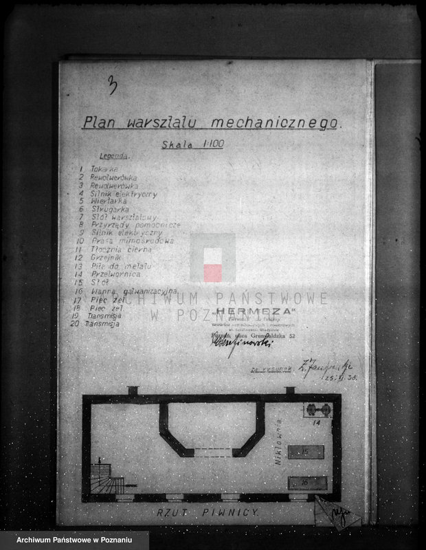 Obraz 7 z jednostki ""Hermeza" Pierwsza Polska Fabryka zaworów samochodowych i rowerowych własność Wł. Serafinowski - Poznań ul. Grunwaldzka 52"