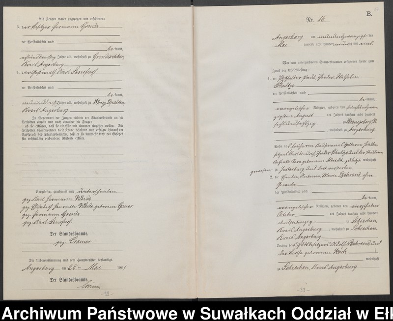 image.from.unit.number "Heiraths-Neben-Register des Preussischen Standes-Amtes Angerburg Kreis Angerburg"