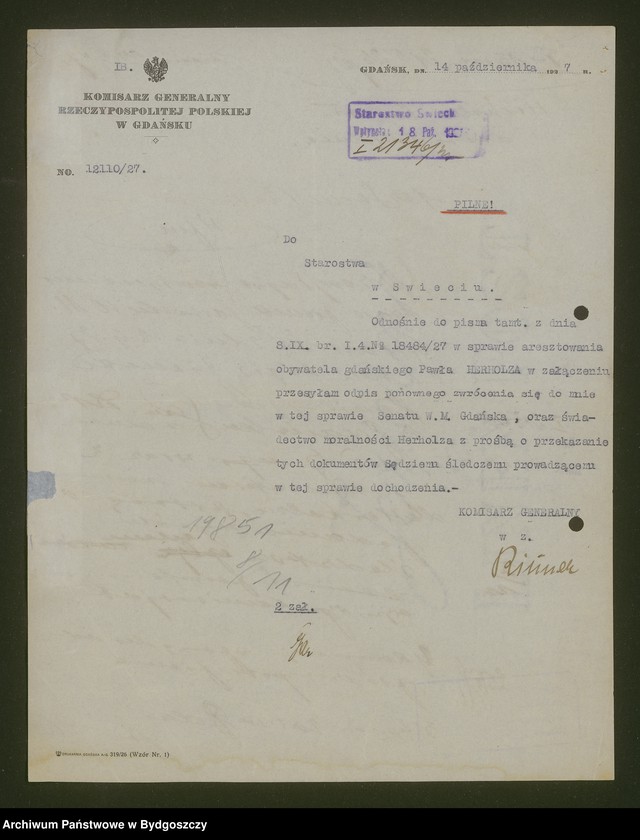 image.from.unit.number "Ruch wywrotowy: szpiegostwo, osoby politycznie podejrzane"