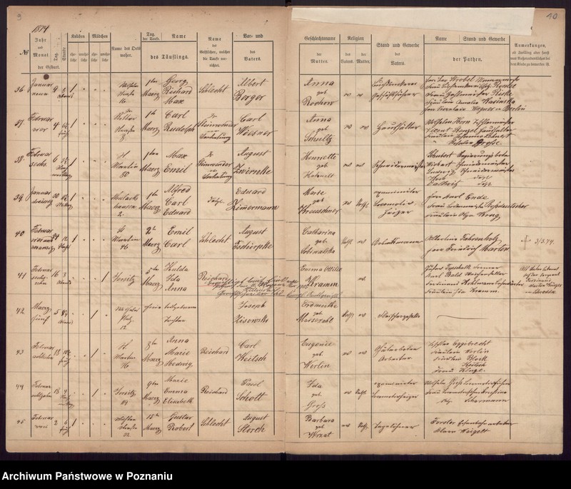 Obraz 7 z jednostki "[Akta urodzeń i chrztów, zgonów, ślubów]"