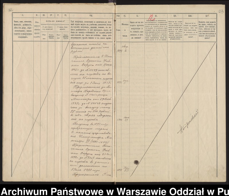 image.from.unit.number "Przebieg pracy nauczyciela gimnazjum Komornickiego Michała syna Grzegorza"