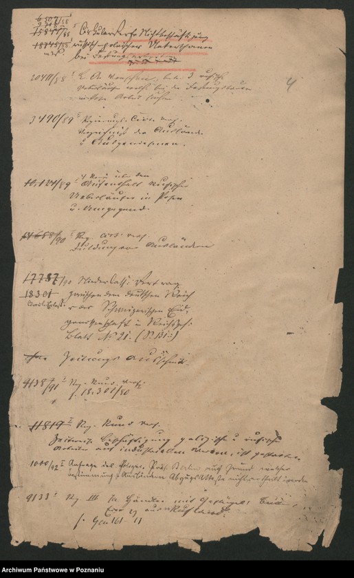 Obraz 10 z jednostki "A. gen. betr. das polnische Flüchtlingswesen in der Provinz Posen. Hierzu Verzeichnis der ausgewiesenen Ausländer"
