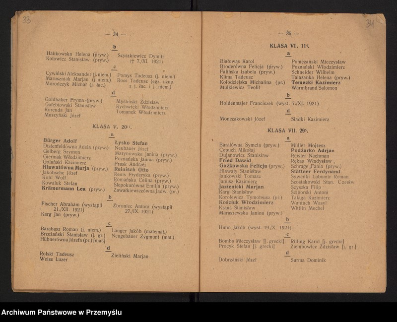 image.from.unit.number "IV Sprawozdanie Dyrekcji Gimnazjum Państwowego im. Kornela Ujejskiego w Kamionce Strumiłowej za rok szkolny 1921/22"