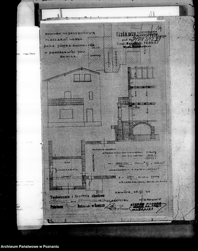 image.from.unit.number "Zatwierdzenie zakładu przemysłowego /mleczarni/ Piotra Baumelera w Pakosławiu powiat rawicki"