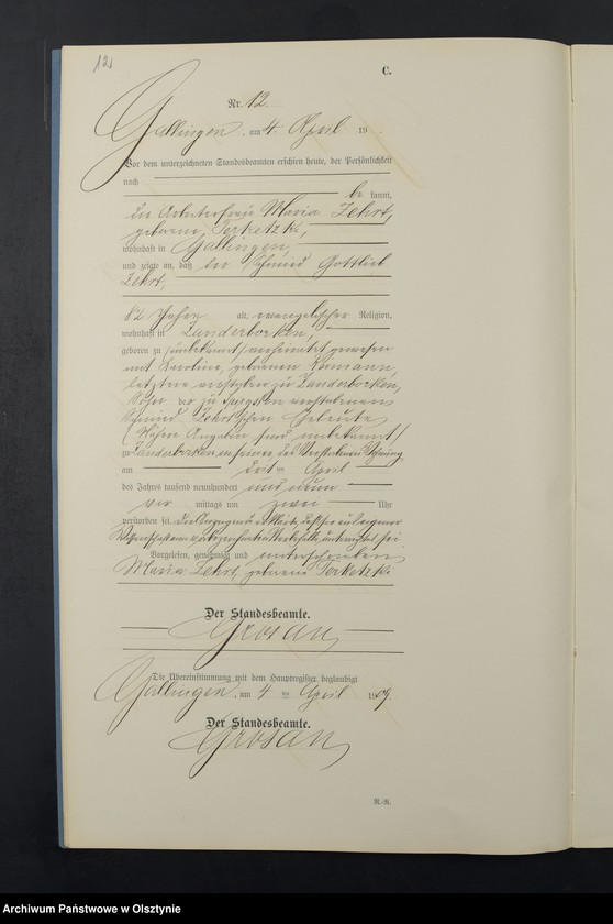 image.from.unit.number "Sterbe-Neben-Register Nr 1 - 28"