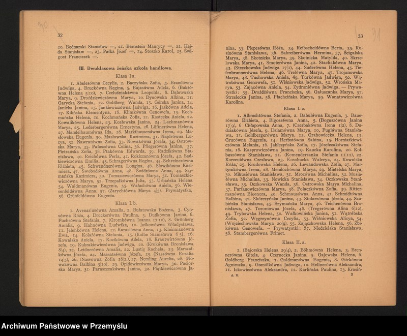 image.from.unit.number "Sprawozdanie C.K. Dyrekcji Akademii Handlowej za rok szkolny 1918"