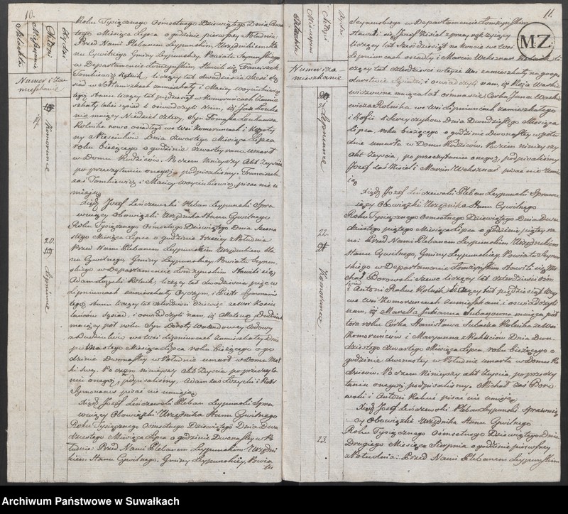 image.from.unit.number "Księga Aktów Cywilnych Zeyscia Gminy Leypuńskiej od 1 Maia 1809 Ru."