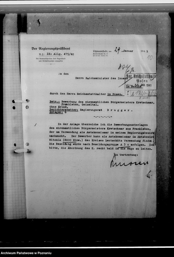 Obraz 14 z jednostki "Kretschmar, Alfred - komisarz obwodowy"