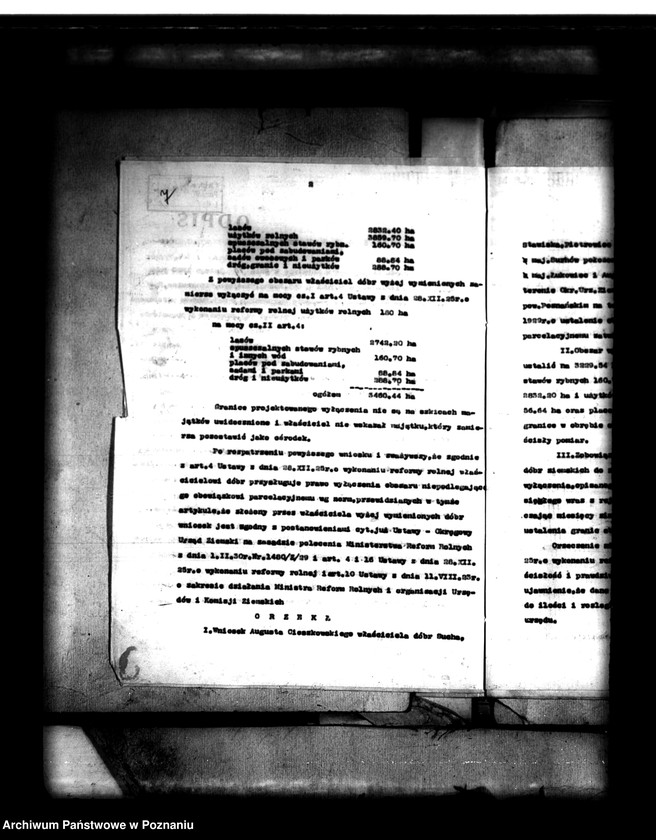 Obraz 11 z jednostki "Majątek Wierzenica powiatu poznańskiego wyłączenie z art. 4 i 5 ustawy o reformie rolnej August Cieszkowski"