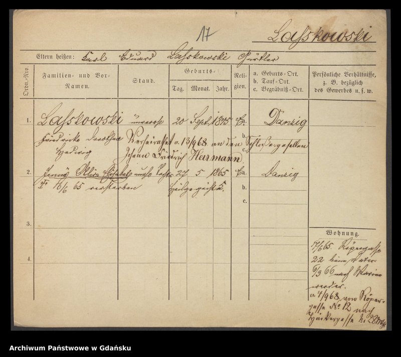 image.from.unit.number "Karty meldunkowe: Laskowski - Lasrich"