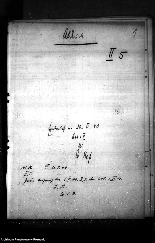 Obraz 5 z jednostki "Kassenanschlag 1940- Veterinär- Verwaltung"