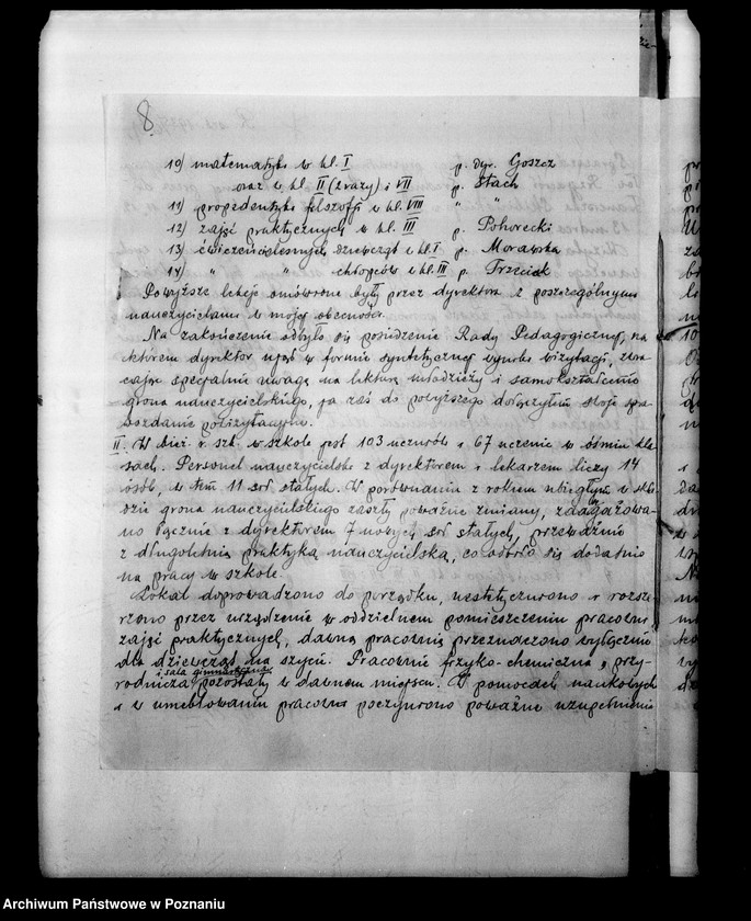 Obraz 12 z jednostki "Prywatne Gimnazjum Koedukacyjne Stowarzyszenie Przyjaciół Szkoły Średniej w Koninie [sprawozdania powizytacyjne]"