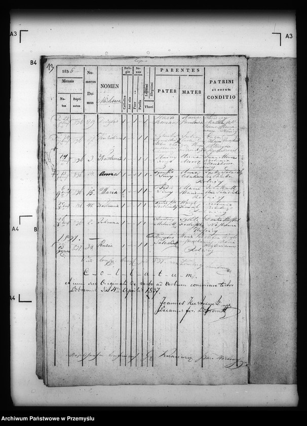 Obraz 17 z jednostki "[Kopie ksiąg metrykalnych parafii Michowa z filią Wełykie (dekanat Dobromil)]"