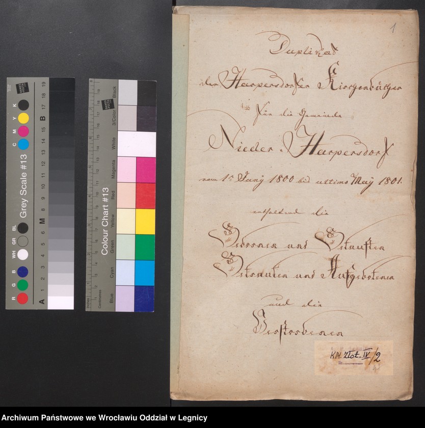 image.from.unit.number "Duplicat der Harpersdorfer Kirchenbücher für die Gemeinde Niederharpersdorf"