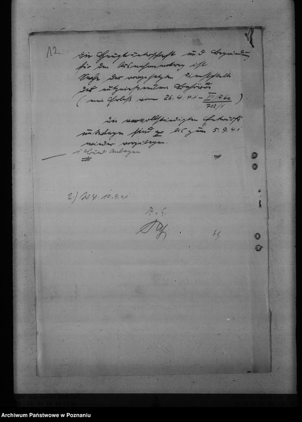 Obraz 17 z jednostki "Unterbringung der Arbeitsämter"