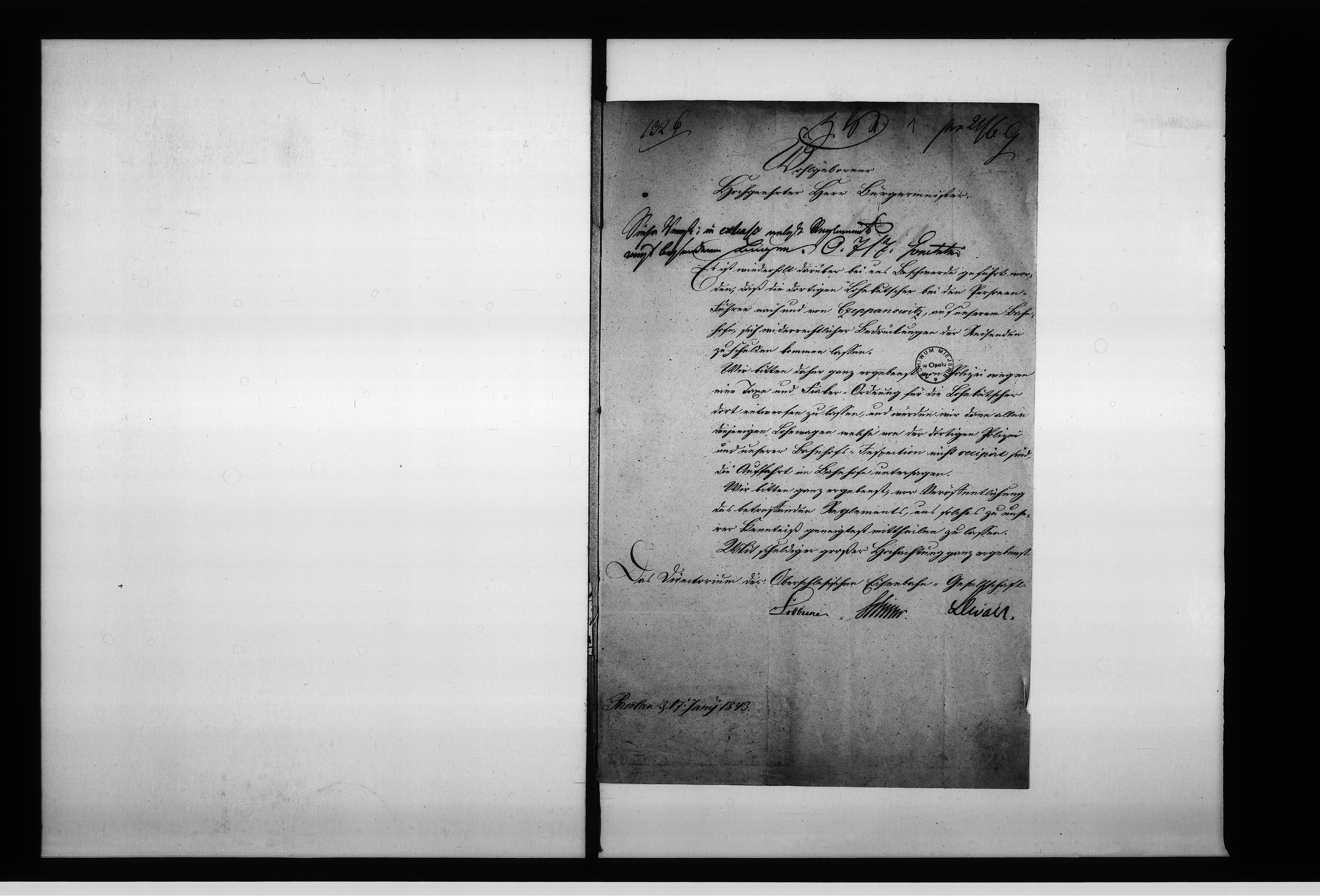 Obraz 5 z jednostki "Acta des Magistrats zu Oppeln betreffend: den Entwurf des Reglements für diejenigen hiesigen Lohnkutscher, welche das Personen Fuhrwerk nach dem Bahnhofe zu Sczepanowitz jetzt zu Oppeln betrieben Vol: I"