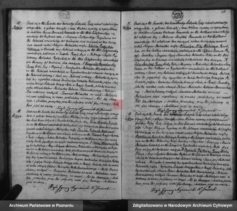 Obraz 18 z jednostki "Akta urodzeń, małżeństw i zgonu"
