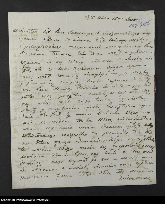 Obraz 12 z kolekcji "Ludzie listy piszą - korespondencja Krasickich111"