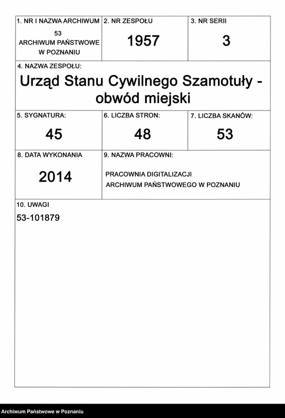 Obraz 1 z jednostki "Księga małżeństw"