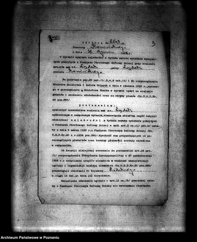 Obraz 7 z jednostki "/Scalenie gruntów we wsi Lądek powiatu konińskiego/"