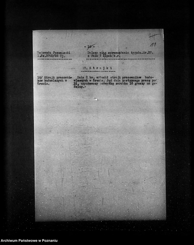 Obraz 15 z jednostki "Sprawozdania sytuacyjne tygodniowe za czas od 29 czerwca do 2 sierpnia 1928 r."