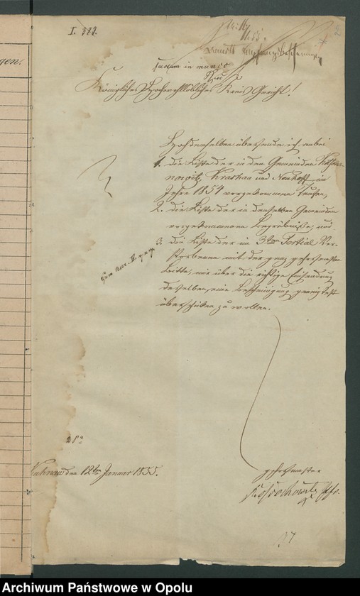 image.from.unit.number "General-Acten des Königlichen Kreis-Gerichts zu Rosenberg O/S. betreffend die Einforderung der Kirchen-Duplicate der katholischen Filialkirche zu Kotschanowitz [chrzty i zgony 1854-1868 oraz śluby 1850-1868"