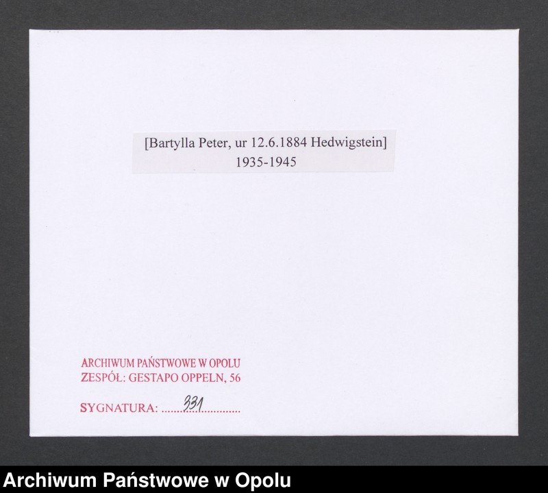 Obraz 2 z jednostki "[Bartylla Peter, ur 12.6.1884 Hedwigstein]"