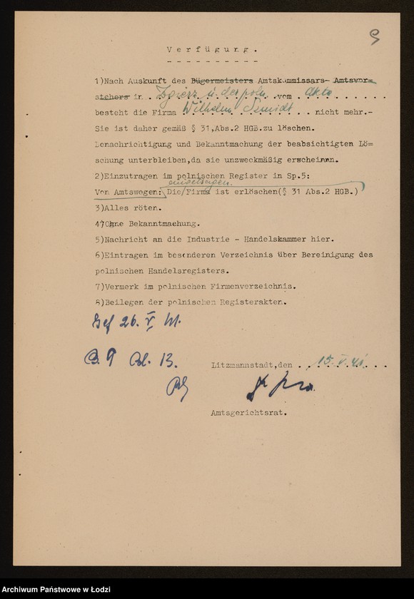 Obraz 11 z jednostki "Wilhelm Szmidt – piwiarnia – Zgierz"