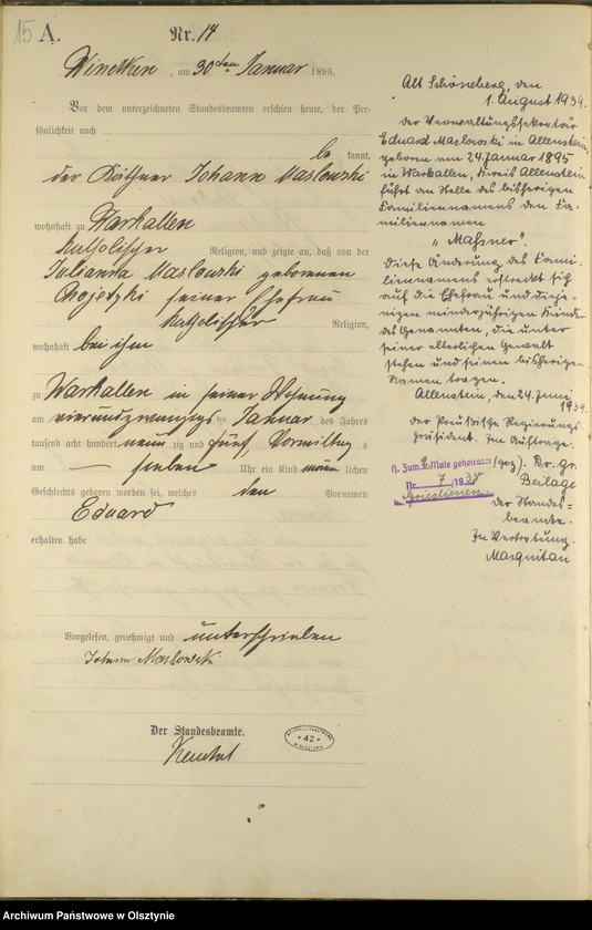 image.from.unit.number "Geburts-Haupt-Register Nr 1 - 105"