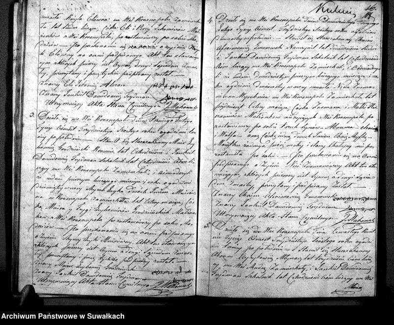 image.from.unit.number "Duplikat Akt Urodzonych, Zaślubionych i Zmarłych z roku 1836 Okręgu Krasnopolskiego"