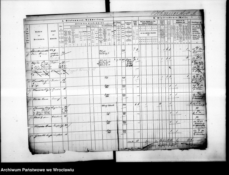 image.from.unit.number "Klassensteuerrolle nebst Eikommens - Nachweisung"