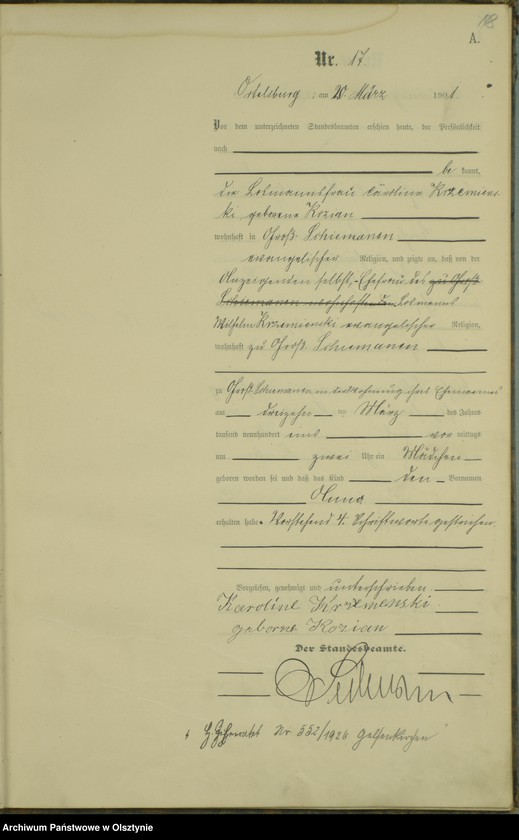 image.from.unit.number "Geburts-Haupt-Register Nr 1 - 85"