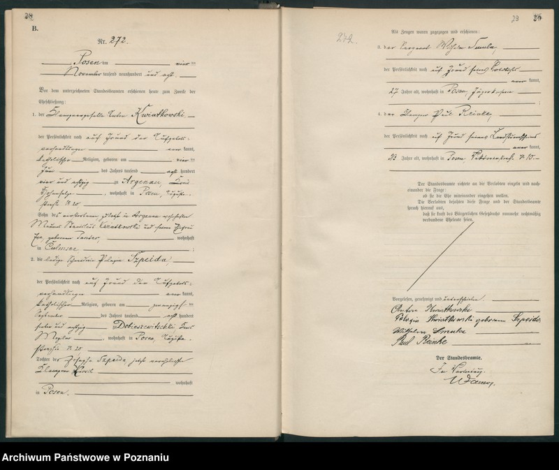 Obraz 17 z jednostki "Księga miejscowa małżeństw tom II [Rejestr główny małżeństw]"