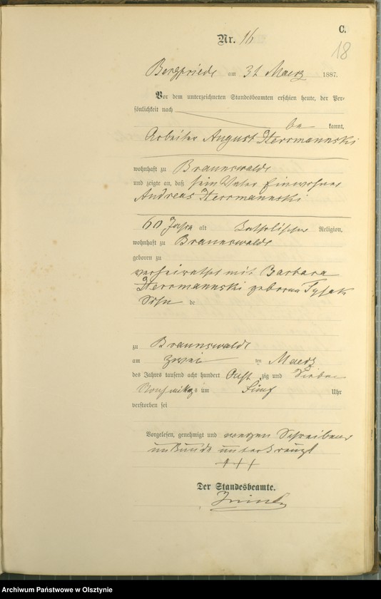 image.from.unit.number "Sterbe-Haupt-Register Nr 1 - 65"