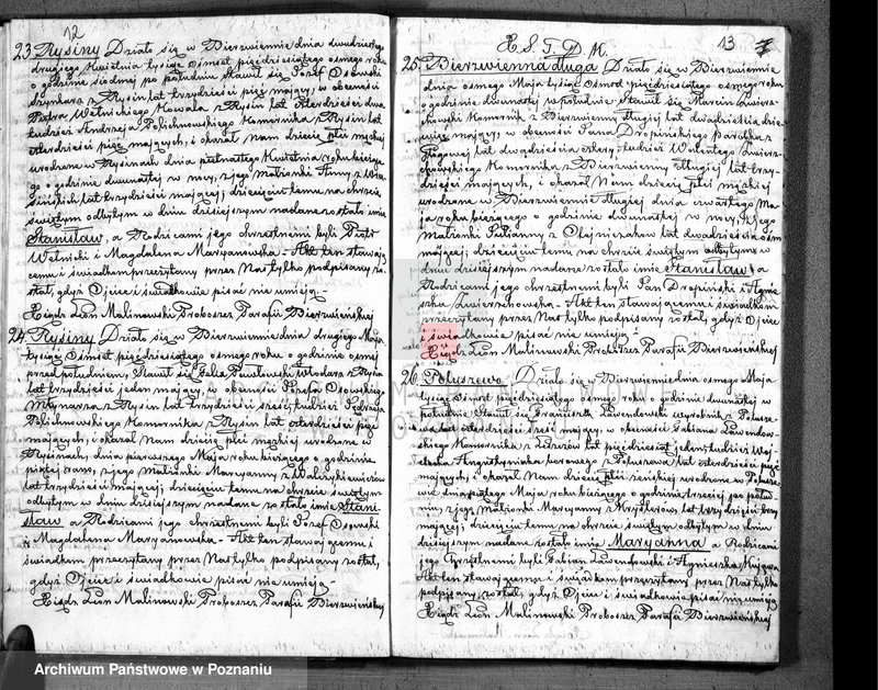 Obraz 8 z jednostki "Akta urodzonych, zaślubionych i zmarłych"