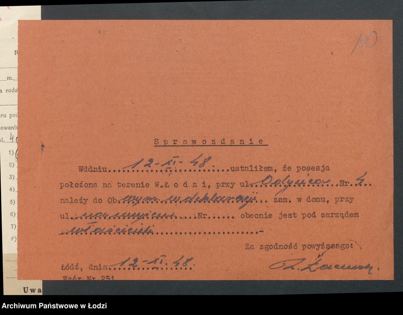 image.from.unit.number "Księga inwentarzowa nieruchomości m. Łodzi ul. Odyńca"