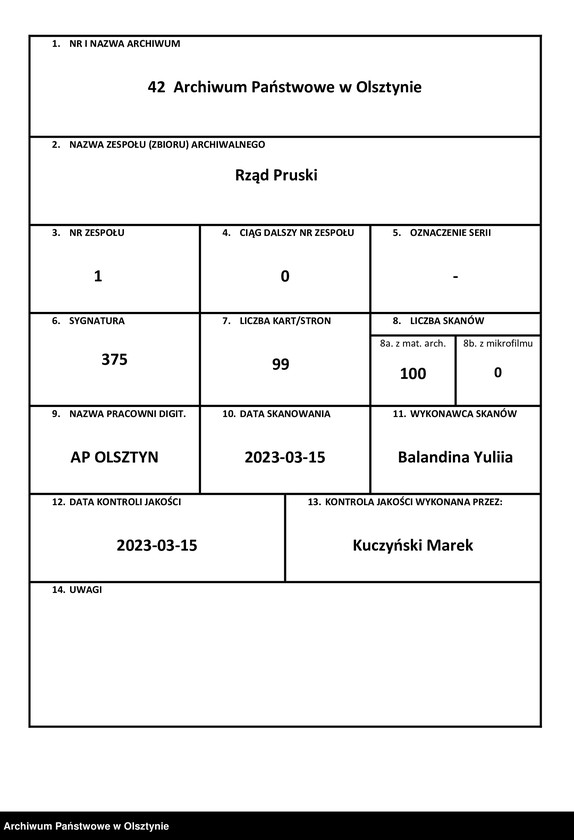image.from.unit.number "In S. [Sachen] Jacob Popp pt. Daniel Goraiski [ Goreisken] wegen einer Leinsam-Handels"