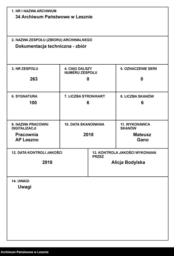 Obraz 1 z jednostki "Leszno miasto. Dokumentacja projektowa - dworzec kolejowy."