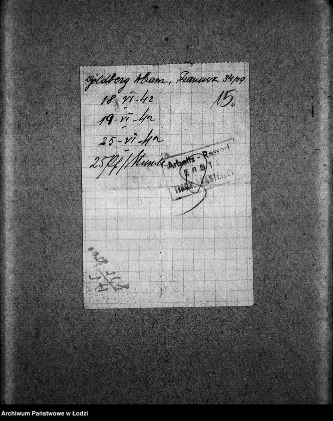 Obraz 18 z jednostki "Tischler-Abteilung [Zasiłki chorobowe dla pracowników wydziału, listy pracowników, zaświadczenia lekarskie]"