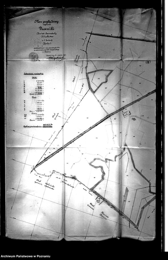 image.from.unit.number "/Plany poglądowe majętności Duszniki powiatu szamotulskiego/ Skala 1:4001"