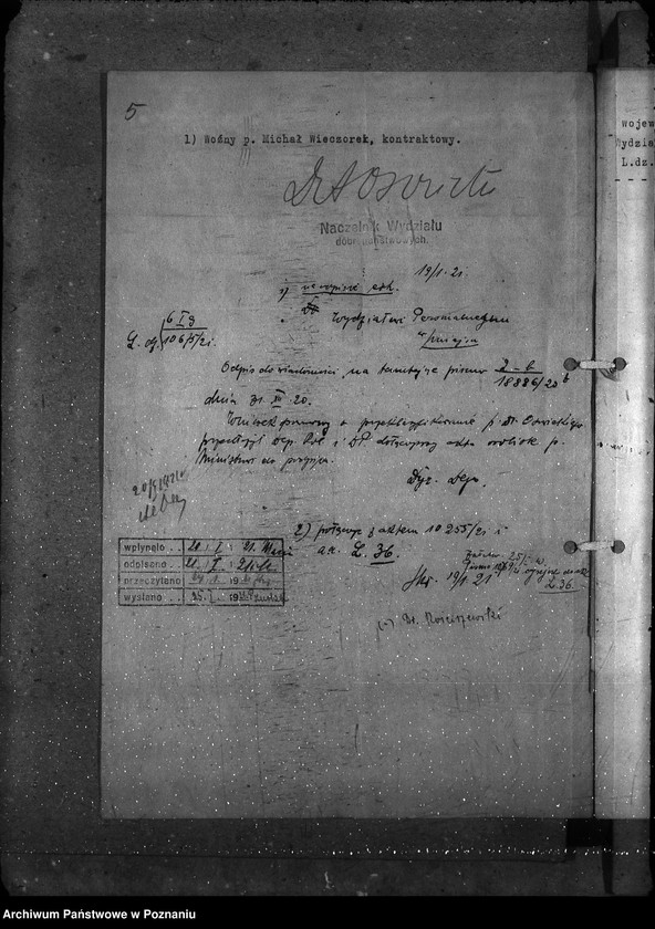 Obraz 9 z jednostki "Poznański Urząd Wojewódzki personalne ogólne"