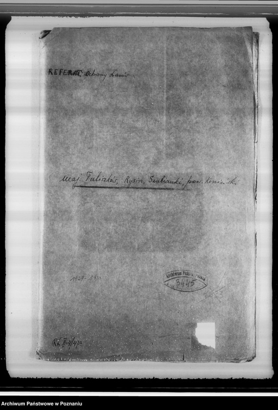 Obraz 5 z jednostki "Majątek Tuliszków, Rysiu, Szubianki powiatu konińskiego /nadzór nad gospodarką leśną/"