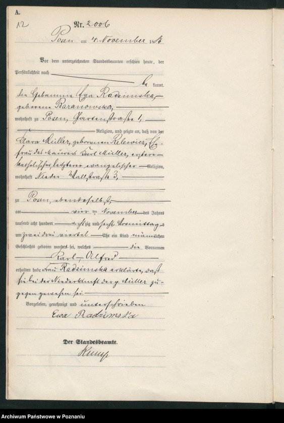 Obraz 15 z jednostki "Księga urodzeń t. V"