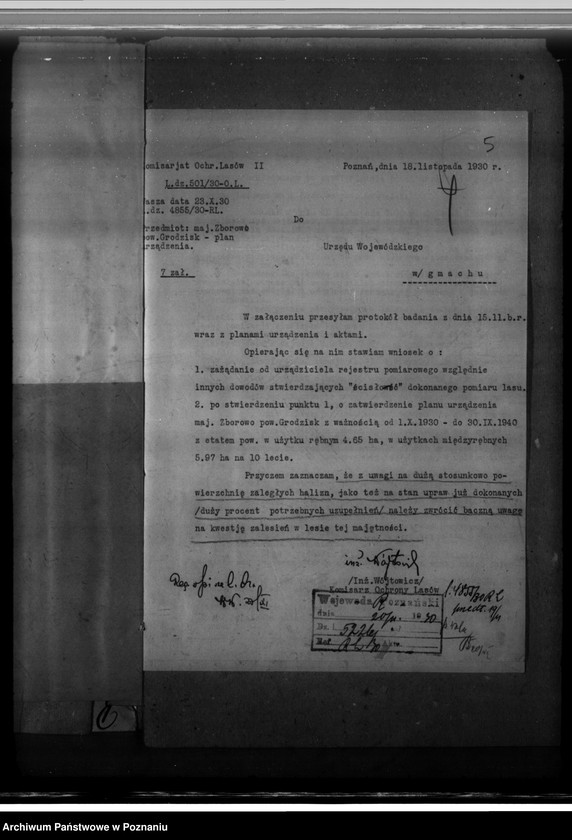 Obraz 9 z jednostki "Majętność leśna Zborowo powiat poznański"