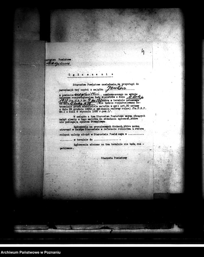 Obraz 8 z jednostki "Majątek Jankowo Ludwiniec powiatu mogileńskiego parcelacja"