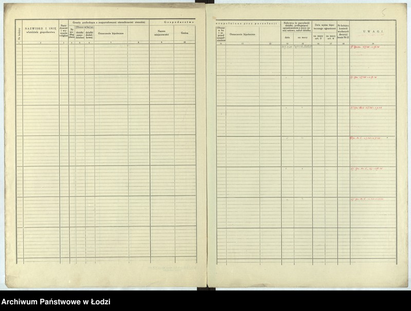 Obraz 8 z jednostki "Wykazy gospod. Nr. 1 pow. brzeziński"